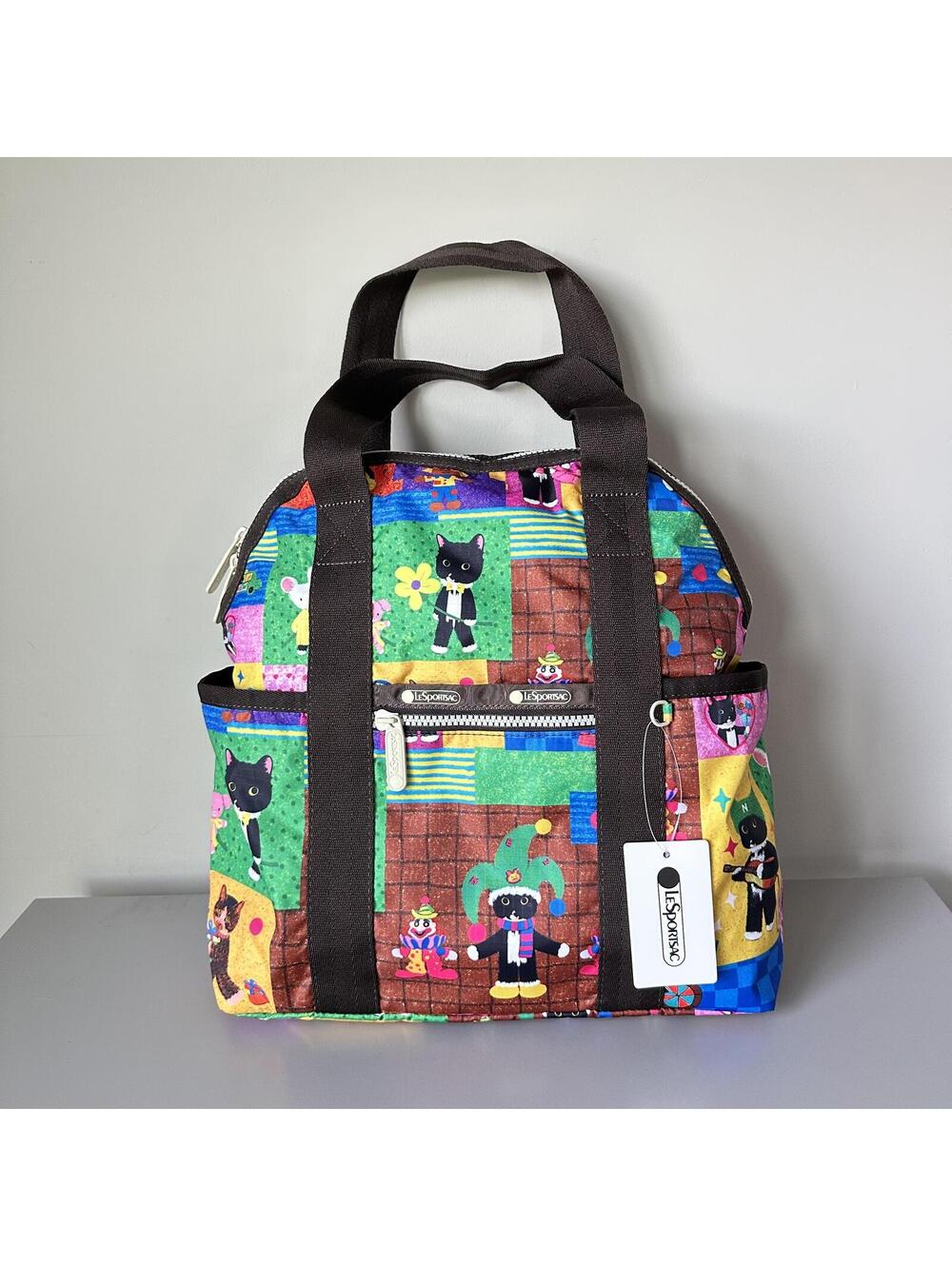 Lesportsac NewNew Cat Double Trouble Backpack Travel Bag NWT